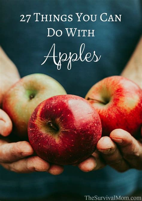 Things to make with le0000000gos. 27 Things You Can Do With Apples - Survival Mom