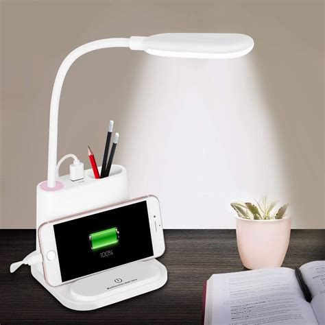 Led Desk Lamp Rechargeable Desk Lamp With Usb Charging Port And Pen