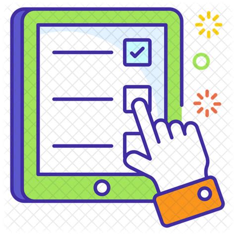 Online surveys are a fantastic way to not only mine data from your customers or site visitors, but to engage with them, too. Online Survey Icon of Colored Outline style - Available in ...