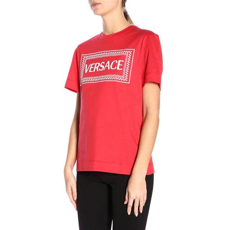 Versace Outlet T Shirt Women T Shirt Versace Women Red T Shirt