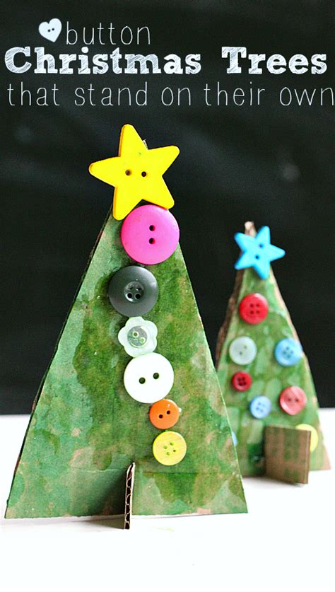 Button Christmas Tree Crafts No Time For Flash Cards