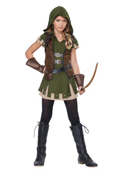 Girls Miss Robin Hood Costume