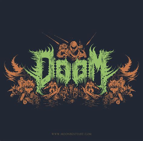 Any Doom Players Here I Just Made This Fan Logo If Doom Was Osdm Band