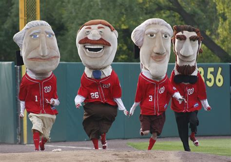 The Presidents Race 2012 Chiefs Mascot Mascot Cardinals