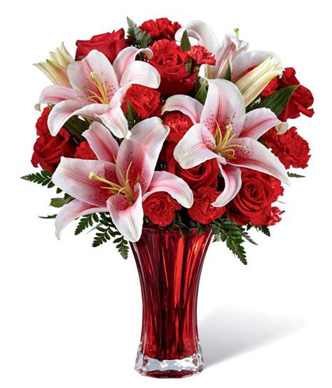 They combined traditional symbols of love — flowers, hearts. Perfect Love Bouquet at From You Flowers