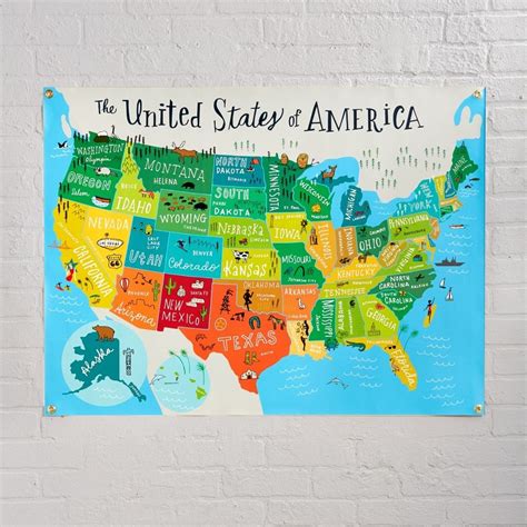 Map Of Usa Wall Art Topographic Map Of Usa With States