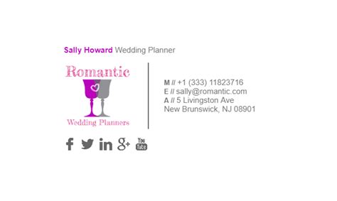 Maybe you would like to learn more about one of these? 5+ Wedding Planner Email Signature Examples - PDF | Examples