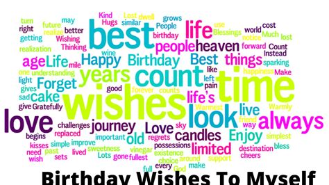 Best Birthday Wishes For Myself Happy Birthday To Me Messages