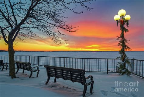 Christmas By The Lake Photograph By Ron Miles Jr Fine Art America