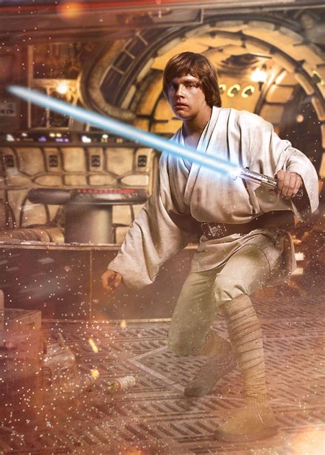 Luke Skywalker Poster By Star Wars Displate Star Wars Ii Action