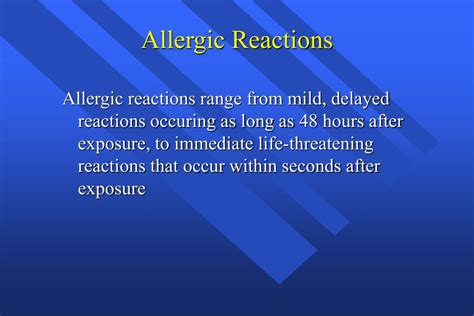 Ppt Allergic Reactions In The Dental Office Powerpoint Presentation