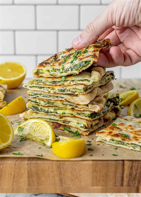 Gozleme Spinach And Cheese Flatbread Recipe Cart