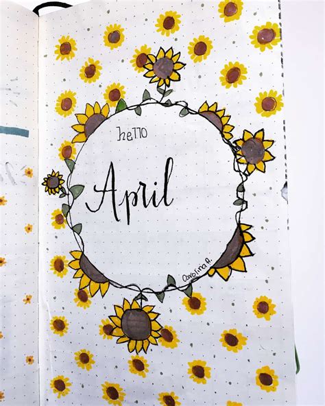 April Bullet Journal Cover Pages 8 Juelzjohn