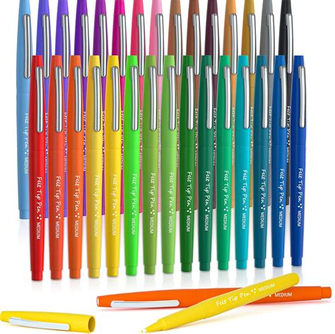 Buy 30 Colors Felt Tip Pens Medium Point Felt Pens Lelix Assorted