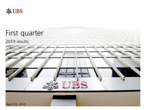Ubs Group Ag 2019 Q1 Results Earnings Call Slides Nyseubs