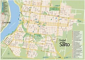 Mapas del Uruguay. Mapa de Salto. Enciclopedia online gratis.