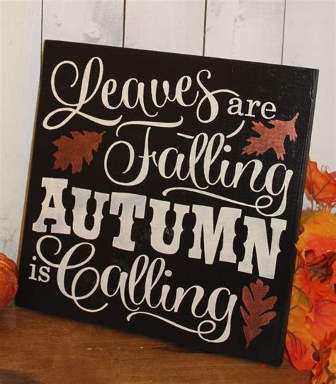 Fall Signleaves Are Falling Autumn Is By Thegingerbreadshoppe 2795