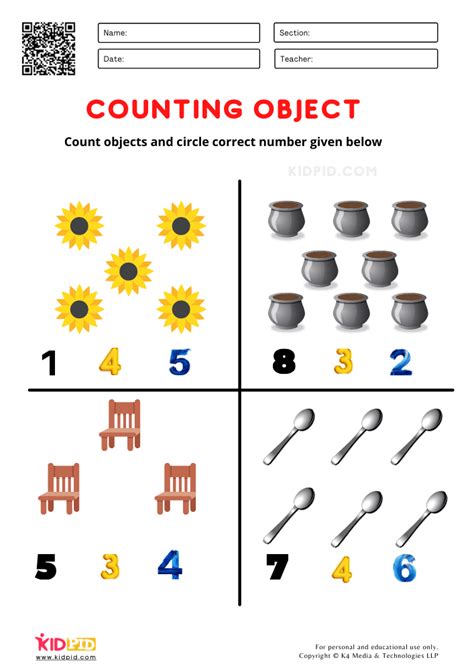 Printable Counting Worksheet Counting Up To 50 Printable Counting
