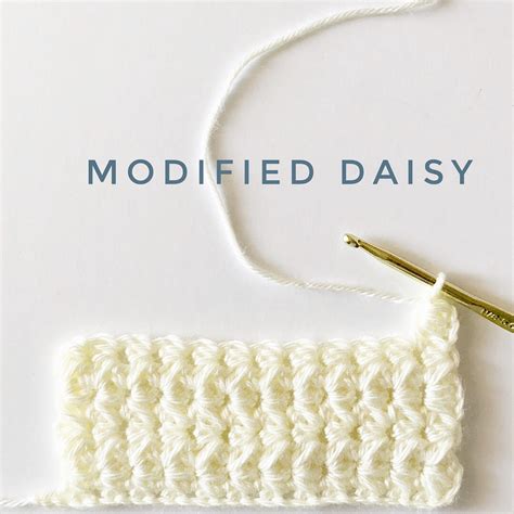 Crochet Modified Daisy Stitch Daisy Farm Crafts