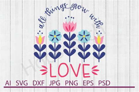 Flower SVG Flower DXF Cuttable File By Hopscotch Designs TheHungryJPEG