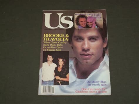 1981 September 1 Us Magazine John Travolta And Brooke Shields Cover B