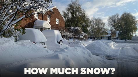 How Much Snow Has Fallen In Buffalo And Snowfall Totals For The