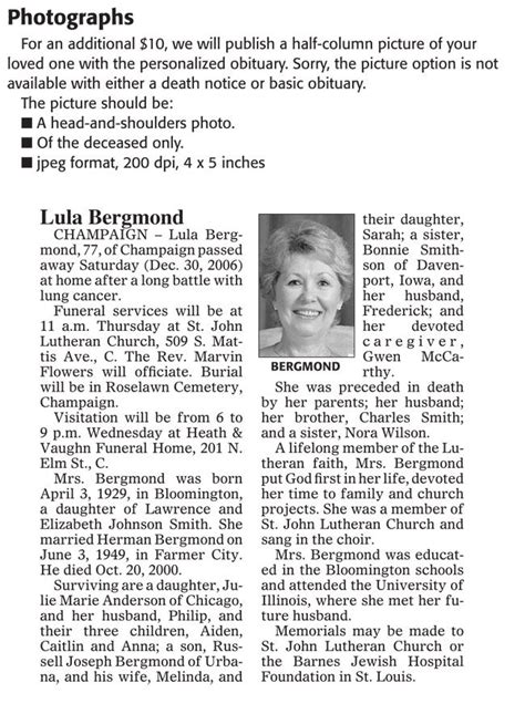 Newspaper obituaries usually have a little more information than death notices do, but are still fairly short. 14 Free Obituary Templates to Help You Out - Download in Word