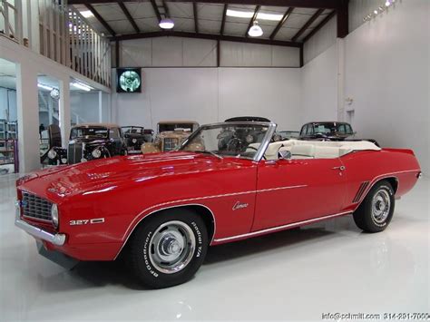 1969 Chevy Camaro Convertible Red