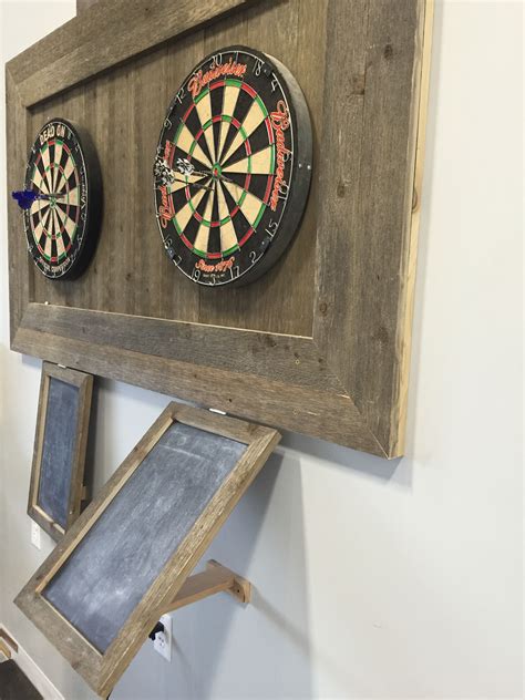 Handmade Reclaimed Wood Dart Board Wall And Score Boards Dart Board