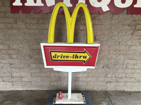 70+ vectors, stock photos & psd files. Vintage Early 1970's McDonalds Drive-Thru Sign On Cast ...