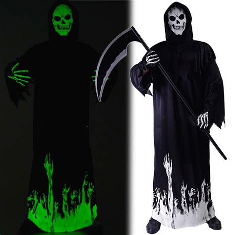Travelwant Halloween Kids Costumes Grim Reaper Costume Cosplay Black