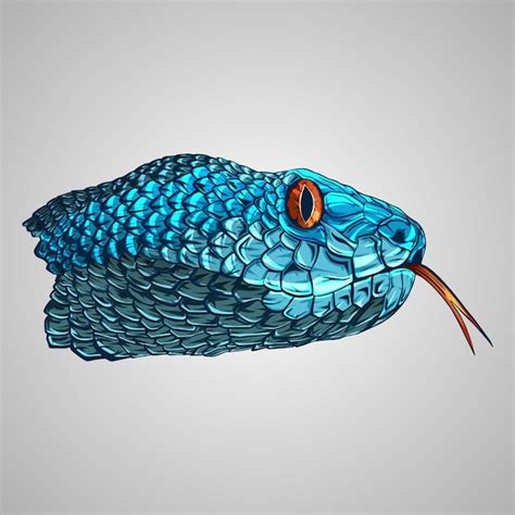 Premium Vector Snake Head Illustration Vector Art