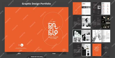 16 Pagine Di Portfolio Design Minimalista Vettore Premium