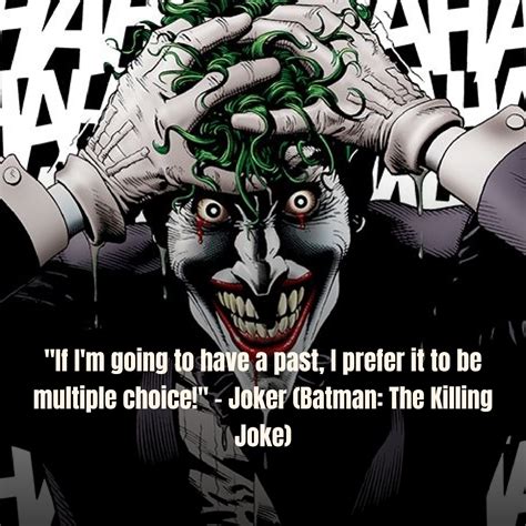 “if i m going to have a past ” joker batman the killing joke [1440×1440] quotes with the most