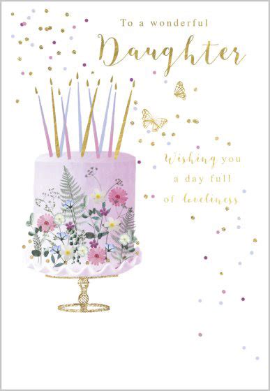 Wonderful Daughter Birthday Card Birthday Relations Greetings