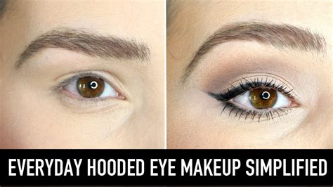 how to apply eye makeup for hooded eyes tutorial pics