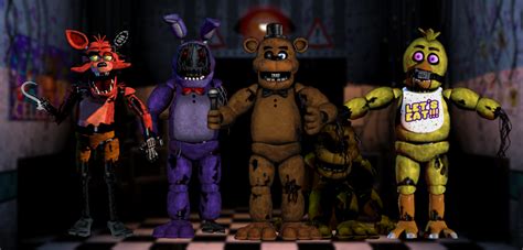 Fnaf 1 Withered Animatronics By Woodyfromtexas On Deviantart