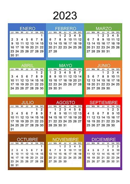 Calendario 2023 Para Imprimir Calendarios Para Imprimir Kulturaupice