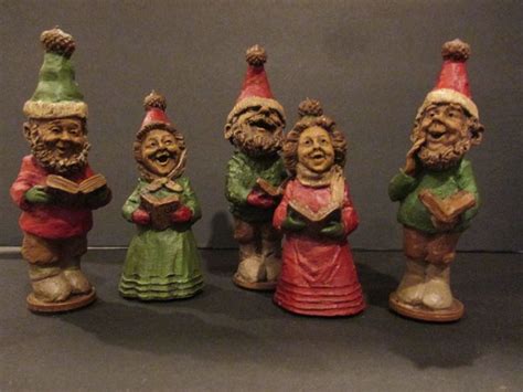 Tom Clark 1987 Christmas Carolers Gnomes Set Of 5 Tom Clark