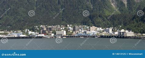 Panoramic View Of Juneau Capital Of Alaska Stock Image Image Of