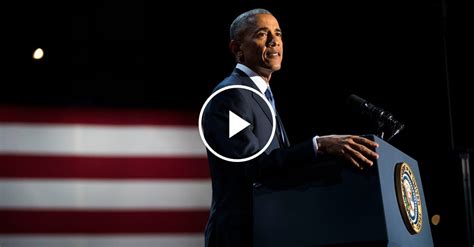 President Obamas Farewell Speech The New York Times