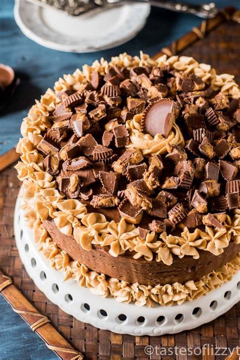 Reeses Cake Homemade Chocolate Cake With Chocolate And Peanut Butter
