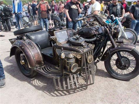 Steampunk Cycle Steampunk Vehicle Steampunk Design Sidecar