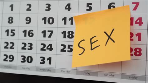 Office Calendar Sex Sticker Concept On Stock Footage Video Royalty Free