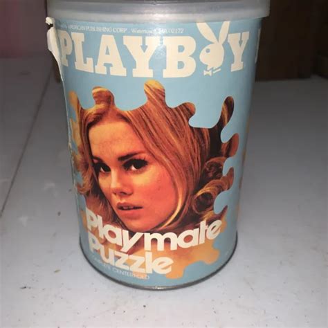 VINTAGE RARE COMPLETE 1970Playboy PlayGirl Nude Blonde Puzzle W Mini