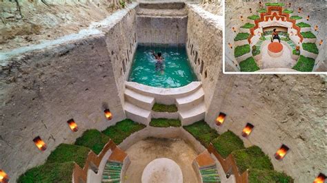 How To Build And Decoration A Modern Secret Underground Swimming Pool