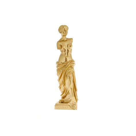 Aphrodite Of Milos Or Venus De Milo Statue 23cm Gold Color Modern