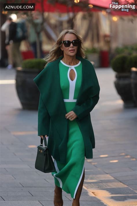 Amanda Holden Sexy Shows Off Her Hot Pokies In A Fabulous Green Dress