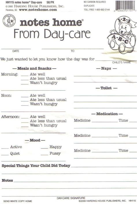 Free printable daily sheets for toddlers. Day Care Infant Daily Report Sheets Printables #daycarebusinessplan | Starting a daycare