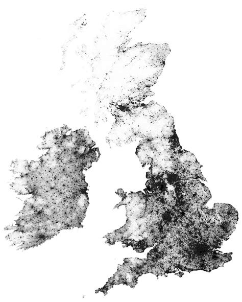 Dot Density Map Uk Diagram Architecture Abstract Artwork Abstract